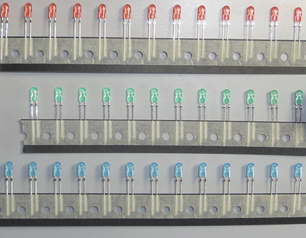 LEDビジョン(大型ビジョン)で使用される砲弾型LEDチップ