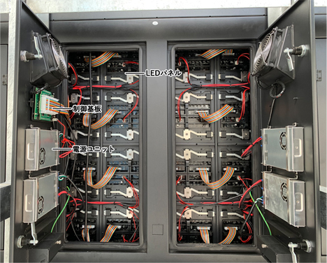 LEDビジョン背面